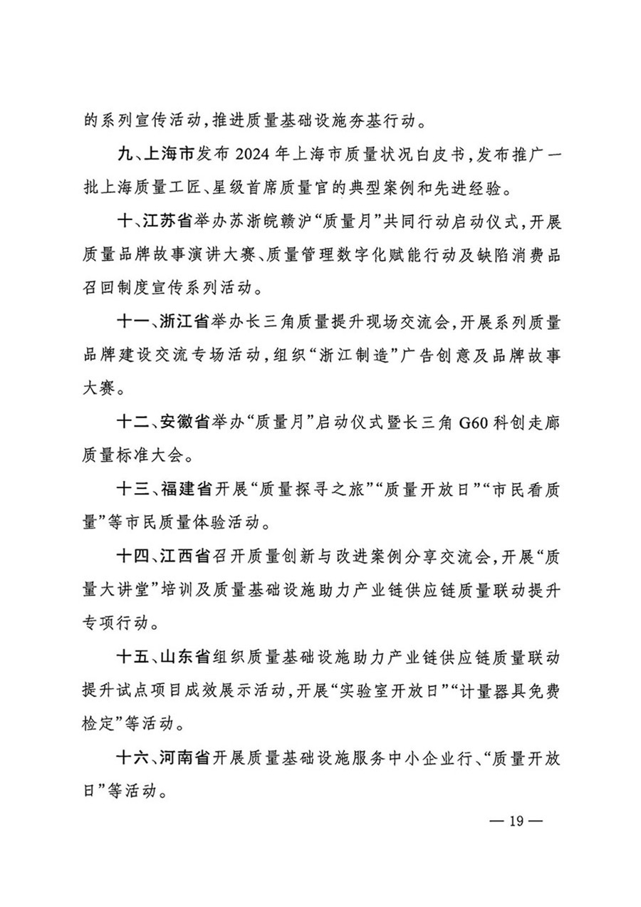 中國質量檢驗協(xié)會關于轉發(fā)《關于開展2024年全國“質量月”活動的通知》的函（質檢協(xié)函〔2024〕116號）